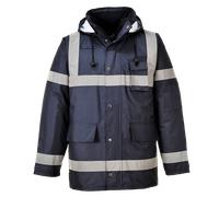 Portwest Iona Lite Giacca Hi Vis Impermeabile Trapuntata con Cappuccio