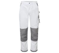 Portwest KS54WHRM Pantaloni Linea Craft, Bianco/Grigio, M