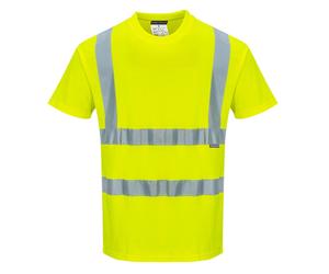Portwest Magliette Hi Vis Cotone Manica Corta Antisudore Estive Uomo Multicolore