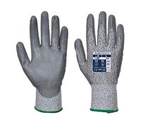 Portwest MR Cut - Guanto da Palmo in Poliuretano, Colore: Grigio, Taglia: XS