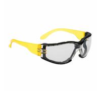 Portwest Occhiali di Sicurezza PS32 Wrap Attorno Plus Anti Graffio Nebbia Clear