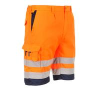 Portwest Pantaloncini Antinfortunistici Hi-Vis Cargo a Contrasto Polycotton E043