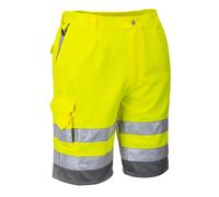 Portwest Pantaloncini Antinfortunistici Hi-Vis Cargo a Contrasto Polycotton E043