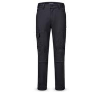 Portwest Pantaloni Cargo Uomo Slim Fit Stretch Neri 8 Tasche