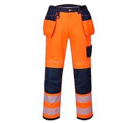 Portwest Pantaloni da lavoro da uomo, T501yer46, arancione/blu scuro, taglia 42