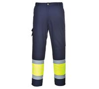 Portwest Pantaloni Da Lavoro Hi-Vis In Tessuto Elasticizzato Combat UK E049