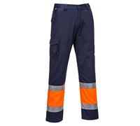Portwest Pantaloni Da Lavoro Hi-Vis In Tessuto Elasticizzato Combat UK E049