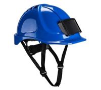 Portwest PB55 - Casco rigido ventilato con badge identificativo, colore: blu
