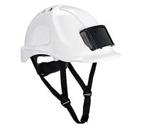 Portwest PB55 Endurance casco di sicurezza ventilato bianco con porta badge visitatore