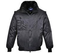 Portwest PJ10BKRM Giacca Pilot 3 in 1, Nero, M