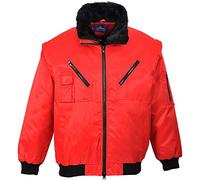 Portwest PJ10RERL Giacca Pilot 3 in 1, Rosso, L