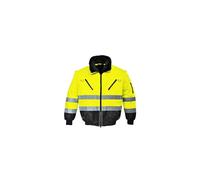 Portwest PJ50 Giacca Pilot 3 in 1 ad Alta Visibilità, Giallo/Nero, M
