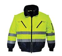 Portwest PJ50YNR4XL Giacca Pilot 3 in 1 ad Alta Visibilità, Giallo/Blu, XXXX4