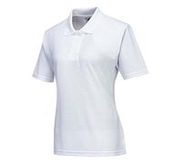 Portwest Polo da Donna Napoli, Taglia: L, Colore: Bianco, B209WHRL