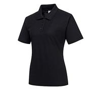 Portwest Polo da Donna Napoli, Taglia: XL, Colore: Nero, B209BKRXL