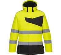 Portwest PW2 Hi Vis Giacca Invernale Impermeabile Imbottito Foderato Con Lavoro