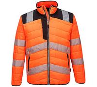 Portwest PW3 Hi-Vis Baffle Jacket - Color: OrBk - Talla: XL