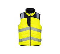Portwest PW3 Hi-Vis Reversibile Bodywarmer, Colore: Giallo/Nero, Taglia: L, PW374YBRL