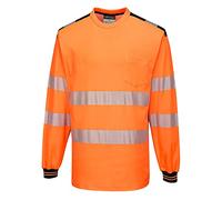 Portwest PW3 Hi-Vis T-Shirt L/S - Color: OrBk - Talla: 5XL