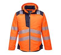 Portwest Hi Vis Giacca Invernale Impermeabile Riflettente Sicurezza Lavoro Con