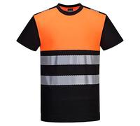 Portwest - PW3 T-Shirt Hi-Vis Classe 1 M/Nero/Arancione