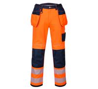 Portwest PW3 T501 Pantaloni Da Lavoro Hi Vis Con Tasche Holster