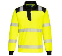 Portwest PW326 PW3 Hi Vis Tex Pro 1/4 Zip Felpa Comfort Durabilità Elegante
