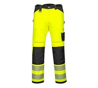 Portwest PW340 PW3 Hi-Vis Work Trousers (Yellow/Black, 48 Regular)