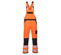 Portwest PW344 - PW3 Hi-Vis Bib & Brace (Large, Arancione/Black)