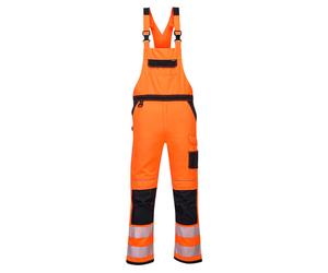 Portwest PW344 Tuta Alta Visibilità Bib & Brace Con Tasche Ginocchiere
