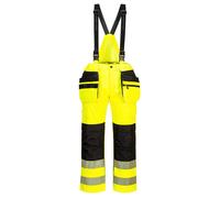 Portwest PW356 Pantaloni Antipioggia Hi-Vis Impermeabili Work Bib & Brace