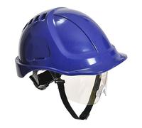 Portwest Casco di Sicurezza PW54 Endurance Plus con Visiera Blu Reale