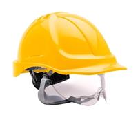 Portwest PW55 Endurance Visiera Casco Sicurezza Cappello Rigido Cricchetto Mento
