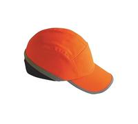 Portwest PW79 Cappellino di Sicurezza Anticollisione per Uomini Leggero | Arancione, Taglia unica, EN 812, Interno Calotta in ABS, Visiera Lunga (7cm), Protezione della Testa