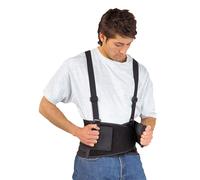 Portwest PW80 Supporto Schiena Cintura 20.3cm Ampio Elastico Regolabile - Nero