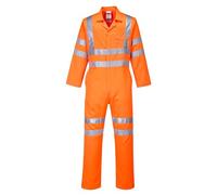 Portwest RT42 Tuta Intera Poly-Cotton Go/Rt ad Alta Visibilità, Arancione, M