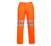 Portwest RT45 Pantaloni Poly-Cotton Ris ad Alta Visibilità, Arancione, 5XL