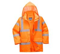 Portwest RT60 Hi Vis Impermeabile Foderati Leggero Traspirante Giacca Cappotto
