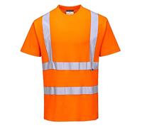 Portwest S170 T-Shirt Manica Corta Cotton Comfort, Arancione, M