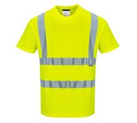 Portwest S170 T-Shirt Manica Corta Cotton Comfort, Giallo, XL