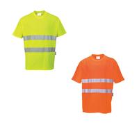 T-shirt alta visibilità Portwest S172 Cotton Comfort 2 bande reflex