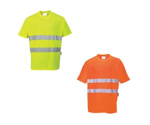 Portwest S172 Cotton Comfort T-shirt alta visibilità 2 bande reflex