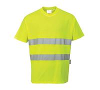 Portwest S172 T-Shirt in Cotone Comfort, Giallo, 4XL