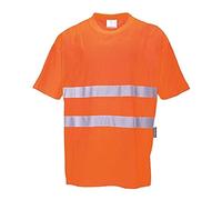 Portwest Hi-Vis Traspirante Cotone Comfort T-Shirt Umidità 40 + Upf Tessuto