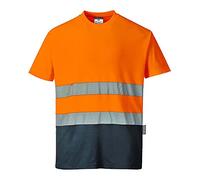 Portwest S173ONRL Maglietta Manica Corta Alta Visibilità, Arancio, L