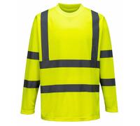 Portwest S178 Hi Vis Leggero Top Di Sicurezza A Maniche Lunghe T-Shirt