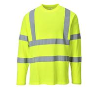 Portwest S278YERL Maglietta Manica Lunga Alta Visibilità Classe 3, Giallo, L