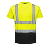 Portwest S378 T-Shirt Bicolore, Giallo/Nero, 4XL