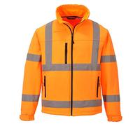 Portwest S424ORRL Softshell Classic ad Alta Visibilità, Arancione, L