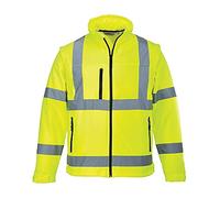 Portwest S428YERL Giacca Softshell ad Alta Visibilità, Giallo, Large
